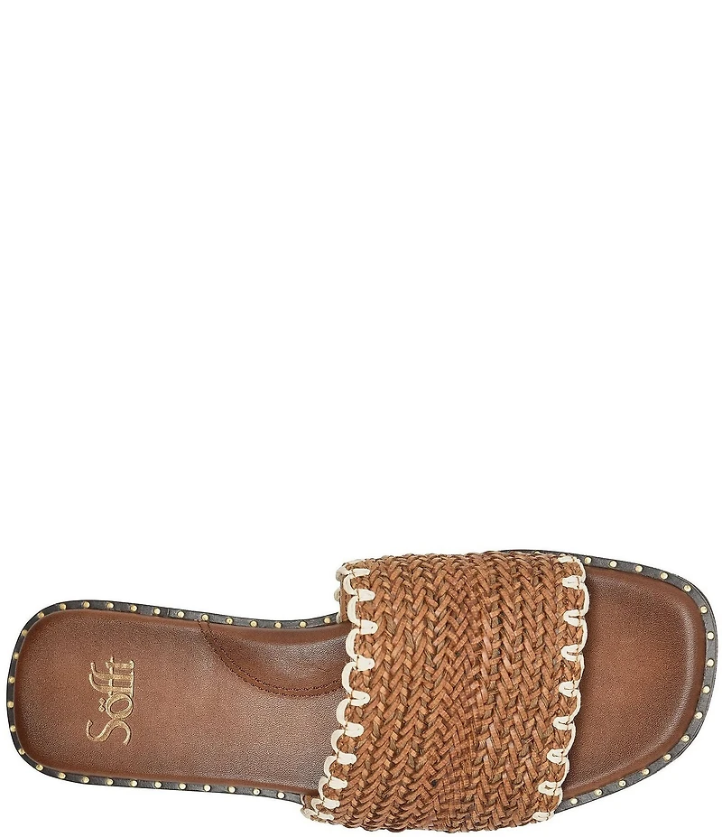Sofft Elsa Woven Scallop Slide Sandals