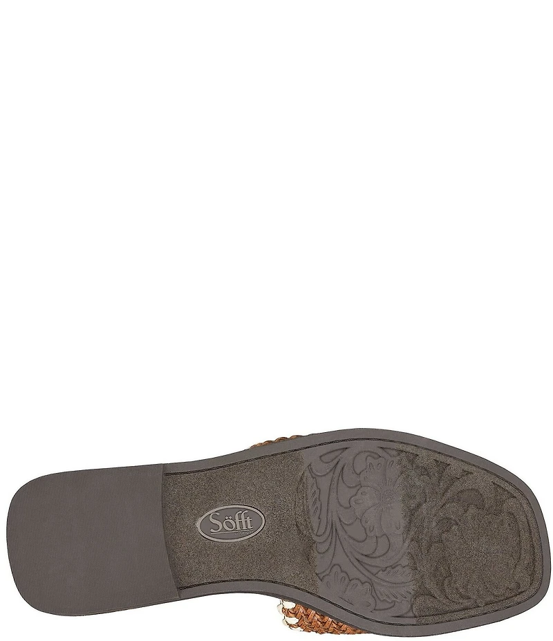 Sofft Elsa Woven Scallop Slide Sandals