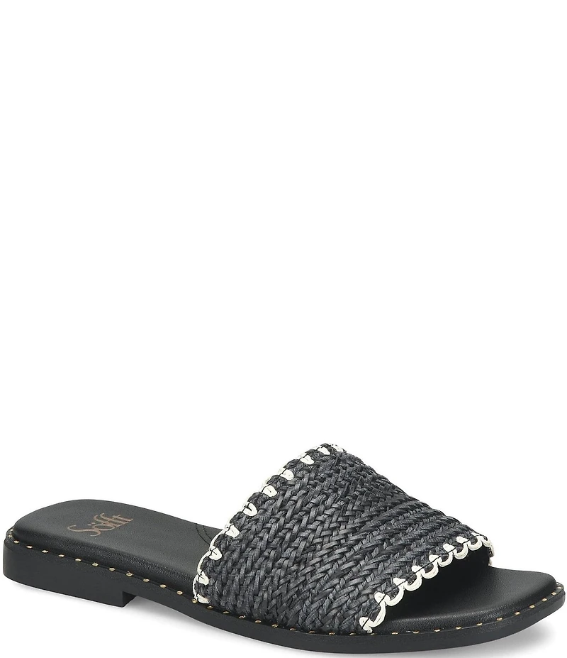 Sofft Elsa Woven Scallop Slide Sandals