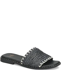 Sofft Elsa Woven Scallop Slide Sandals