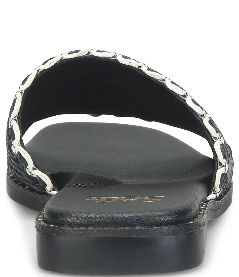 Sofft Elsa Woven Scallop Slide Sandals