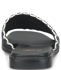 Sofft Elsa Woven Scallop Slide Sandals