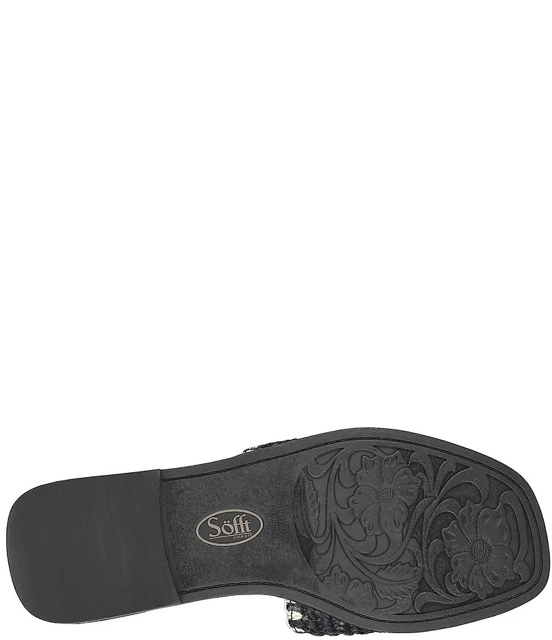 Sofft Elsa Woven Scallop Slide Sandals