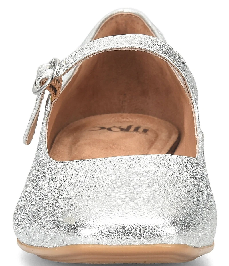 Sofft Elsey Metallic Leather Mary Jane Flats