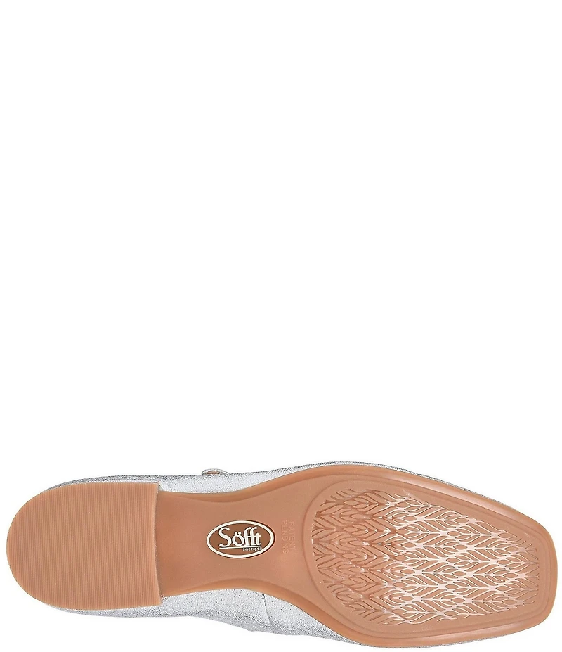 Sofft Elsey Metallic Leather Mary Jane Flats