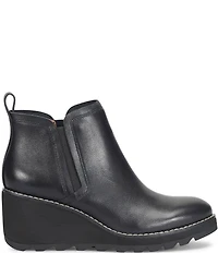 Sofft Emma Leather Wedge Ankle Booties