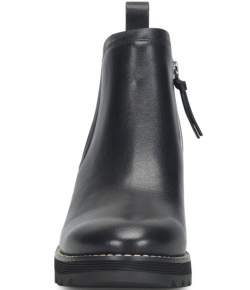 Sofft Emma Leather Wedge Ankle Booties