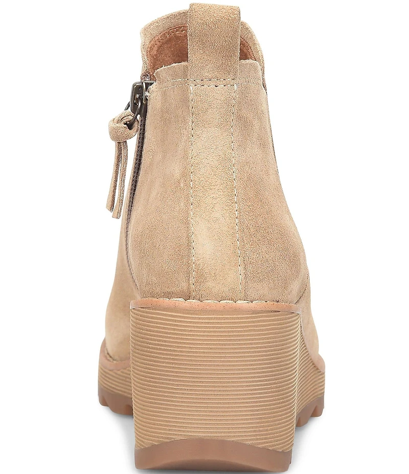 Sofft Emma Suede Wedge Ankle Booties