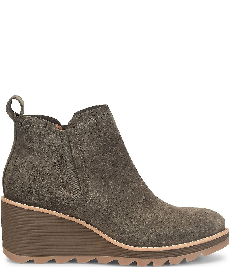Sofft Emma Suede Wedge Ankle Booties