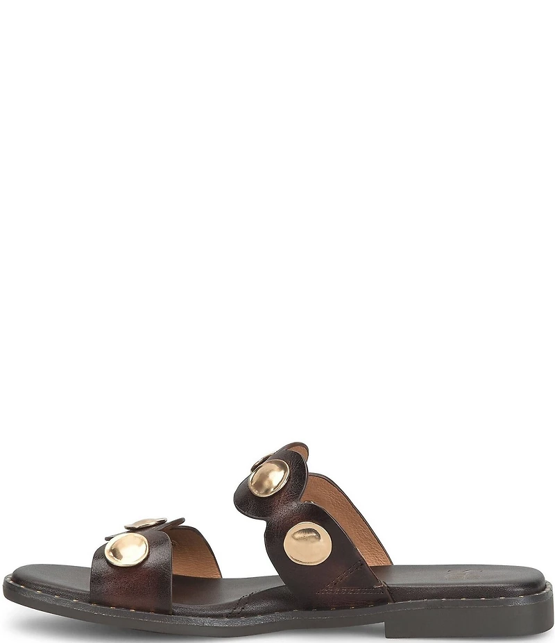 Sofft Ezra Studded Leather Slide Sandals