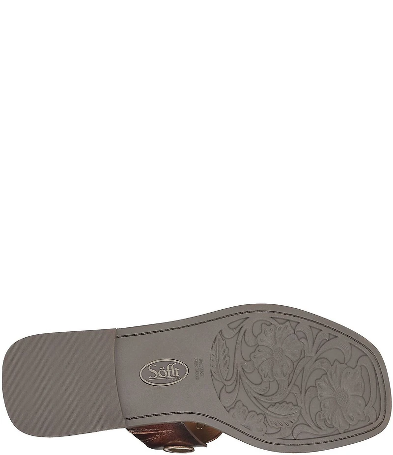 Sofft Ezra Studded Leather Slide Sandals