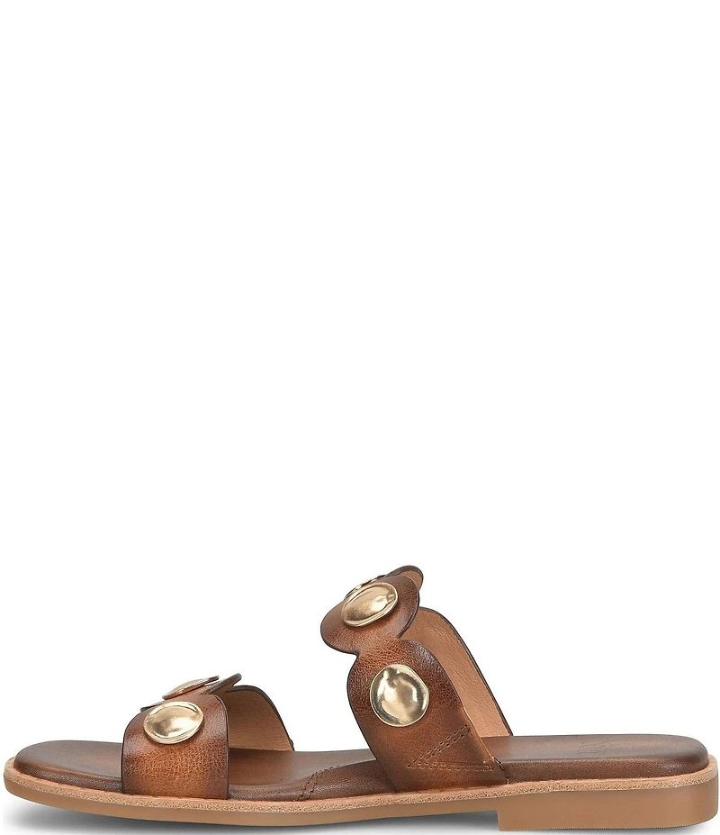 Sofft Ezra Studded Leather Slide Sandals