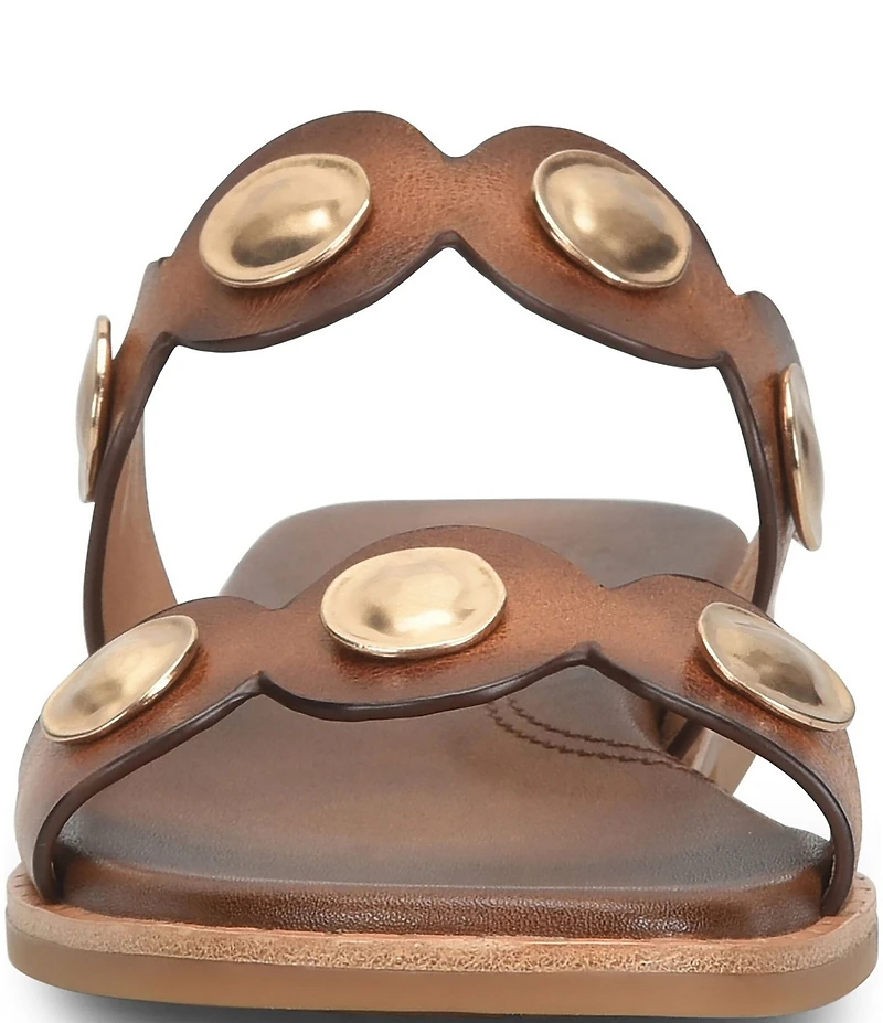 Sofft Ezra Studded Leather Slide Sandals