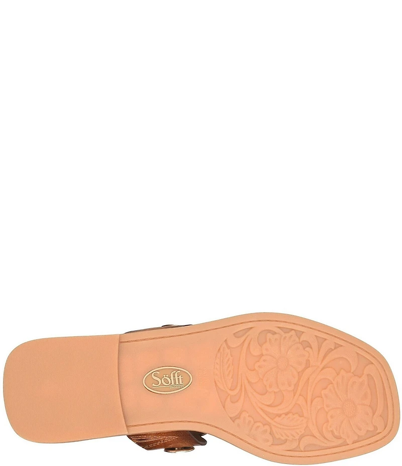 Sofft Ezra Studded Leather Slide Sandals