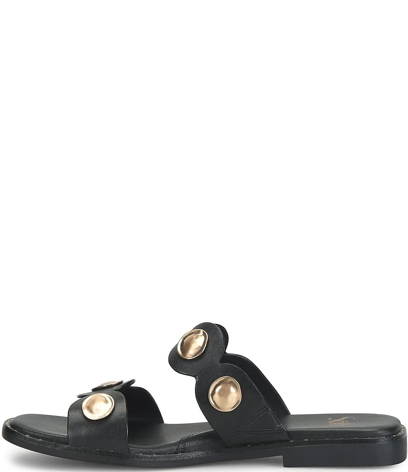 Sofft Ezra Studded Leather Slide Sandals