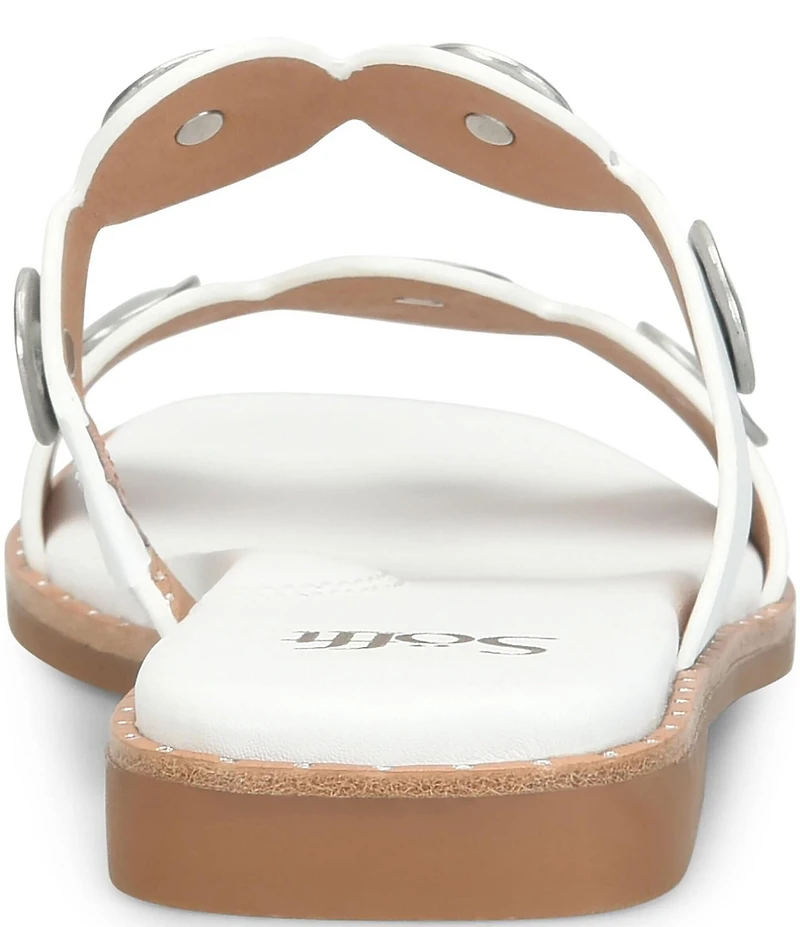 Sofft Ezra Studded Leather Slide Sandals