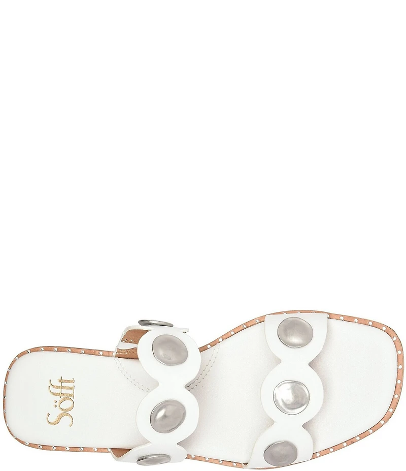 Sofft Ezra Studded Leather Slide Sandals