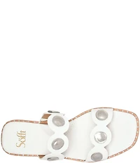Sofft Ezra Studded Leather Slide Sandals