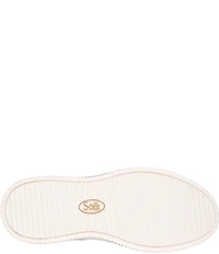 Sofft Farra Leather Woven Raffia Sneakers