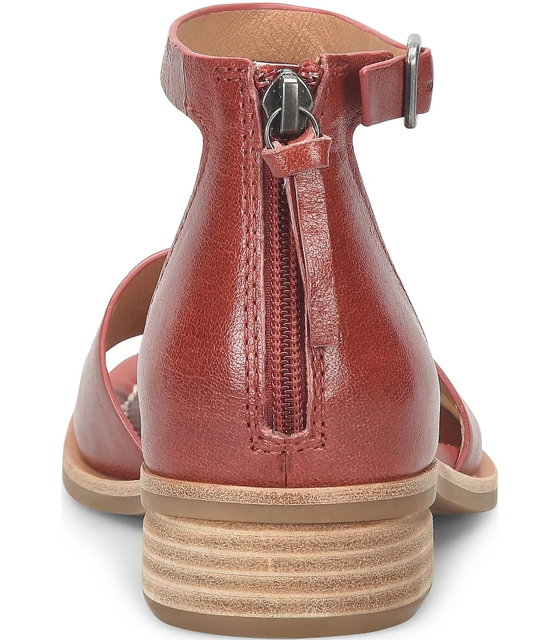 Sofft Faxyn Leather Ankle Strap Sandals