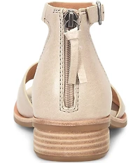 Sofft Faxyn Leather Ankle Strap Sandals