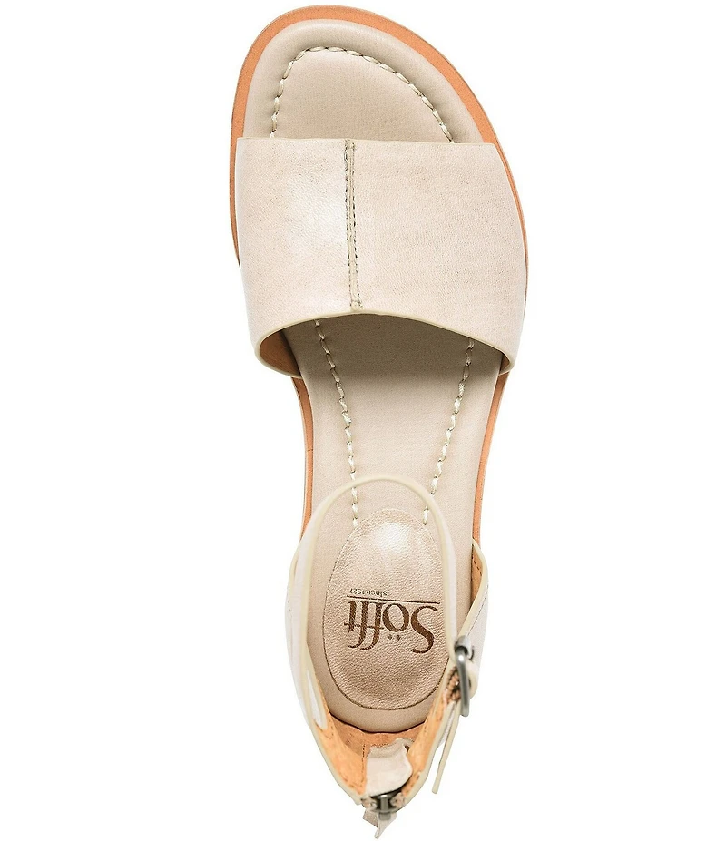 Sofft Faxyn Leather Ankle Strap Sandals