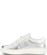 Sofft Frazier Leather Lace-Up Platform Sneakers