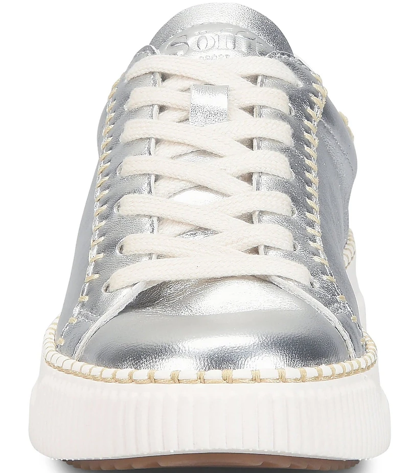 Sofft Frazier Leather Lace-Up Platform Sneakers