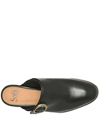 Sofft Giovanna Leather Buckle Strap Clogs