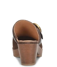 Sofft Giovanna Suede Buckle Clog