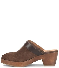 Sofft Giovanna Suede Buckle Clog