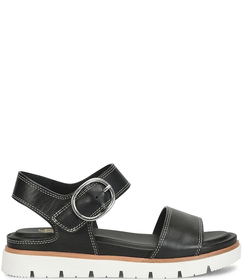 Sofft Gweneth Leather Ankle Strap Sandals