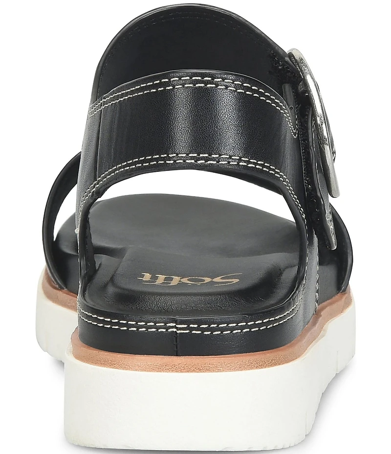 Sofft Gweneth Leather Ankle Strap Sandals