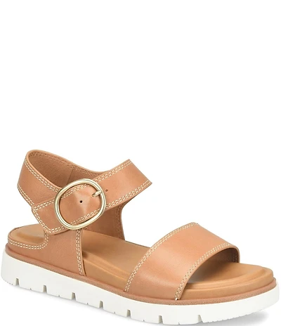 Sofft Gweneth Leather Ankle Strap Sandals