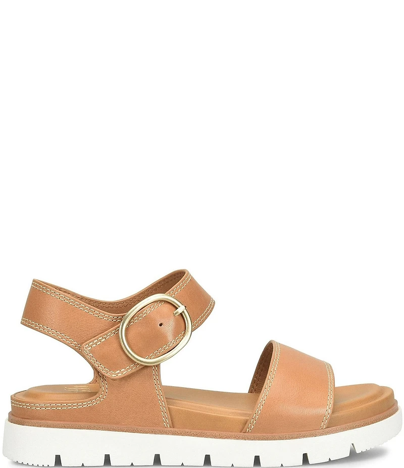 Sofft Gweneth Leather Ankle Strap Sandals