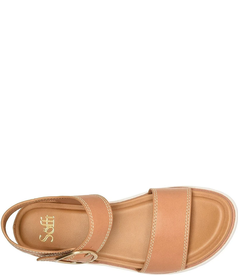 Sofft Gweneth Leather Ankle Strap Sandals