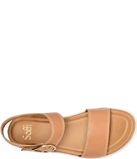 Sofft Gweneth Leather Ankle Strap Sandals