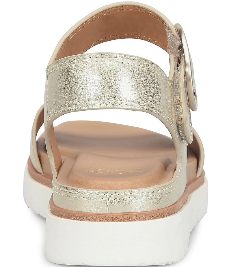 Sofft Gweneth Leather Ankle Strap Sandals