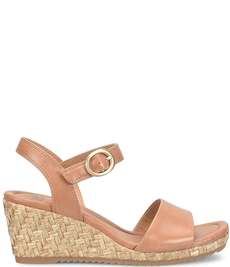 Sofft Inez Leather Wedge Wrapped Sandals