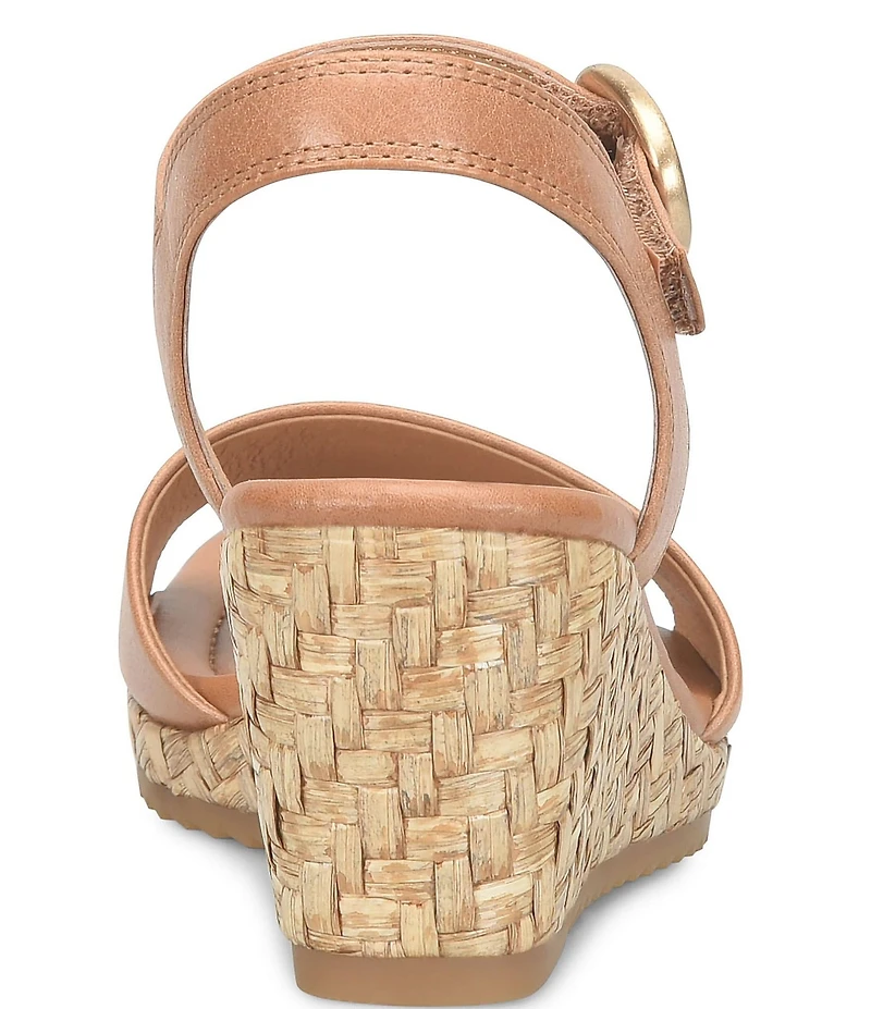 Sofft Inez Leather Wedge Wrapped Sandals