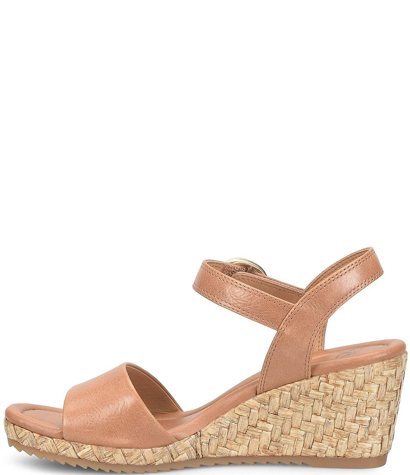 Sofft Inez Leather Wedge Wrapped Sandals