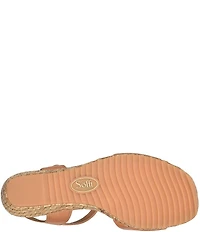 Sofft Inez Leather Wedge Wrapped Sandals