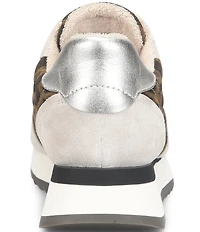 Sofft Jacklyn Leopard Suede Retro Sneakers