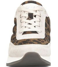 Sofft Jacklyn Leopard Suede Retro Sneakers