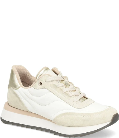 Sofft Jacklyn Suede and Nylon Retro Sneakers