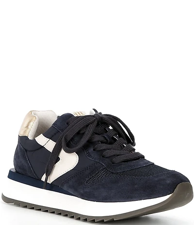 Sofft Janey Suede Color Block Retro Sneakers