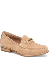 Sofft Jennifer Suede Bit Buckle Loafers