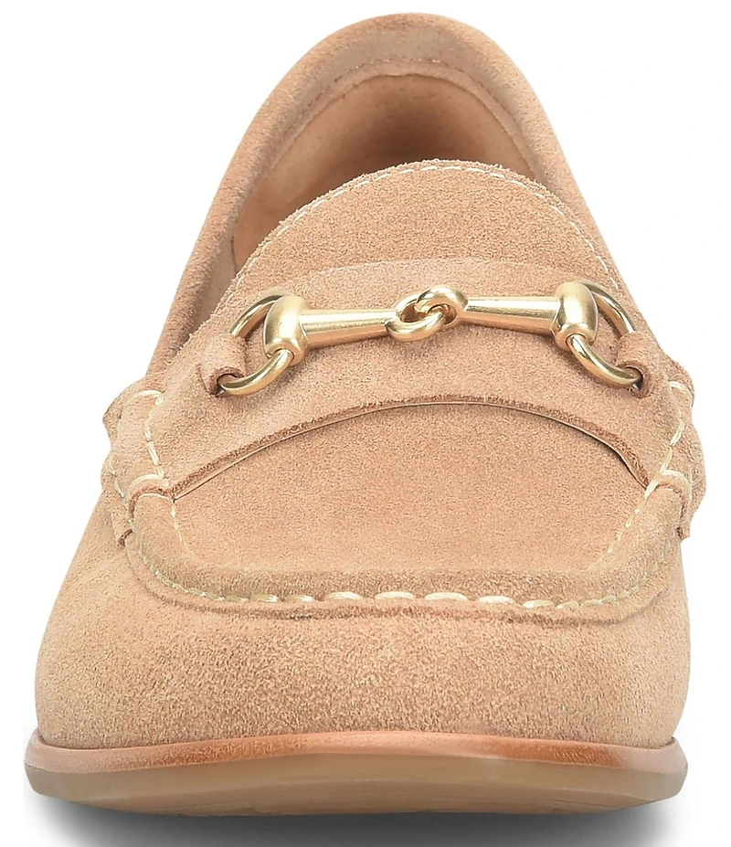 Sofft Jennifer Suede Bit Buckle Loafers
