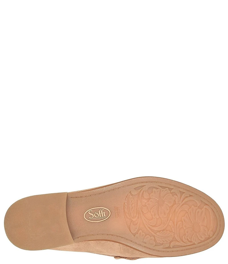 Sofft Jennifer Suede Bit Buckle Loafers