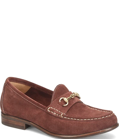 Sofft Jennifer Suede Bit Buckle Loafers